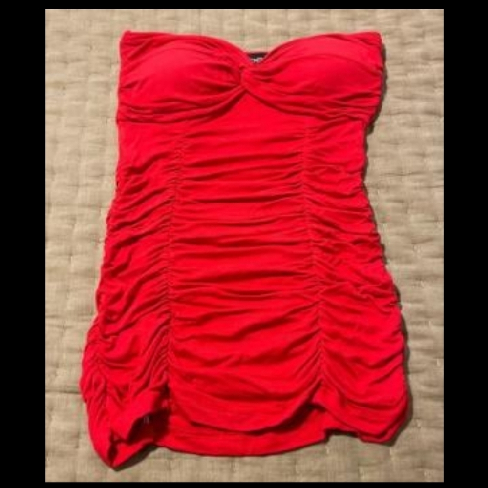 BEBE Ruched Tube Top